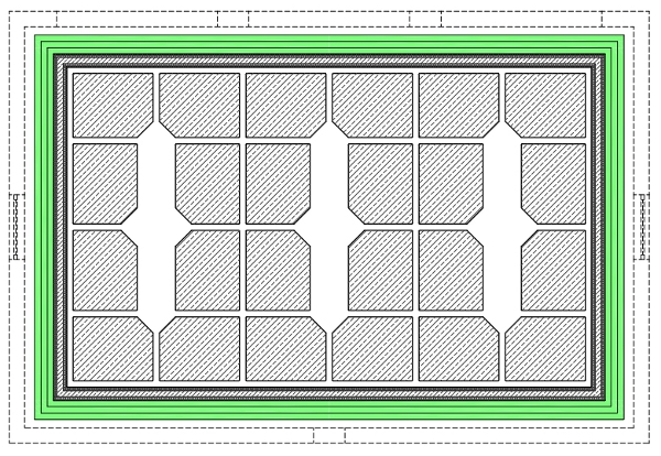 Planzeichnung eines Speicheraufbaus Planzeichnung eines Speicheraufbaus